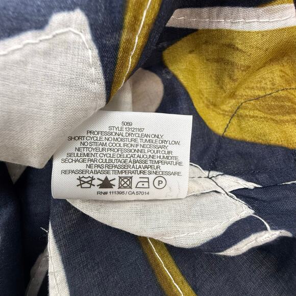 TORY BURCH Tulip Print Sequin Embellished Tunic Blouse Top Size 2 - Picture 9 of 10